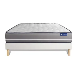 Actisom Ensemble Ressorts ensachés de confort Ferme avec sommier kit Discount