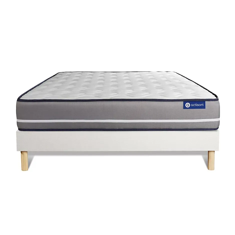 Actisom Ensemble Ressorts ensachés de confort Ferme avec sommier kit Discount