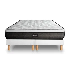 Prestige Literie Ensemble Ressorts ensachés et mémoire de forme de confort Equilibré avec sommier tapissier Online