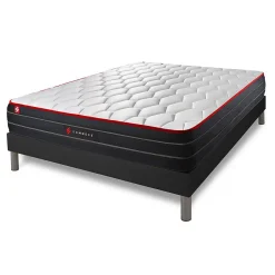 Somness Ensemble Ressorts ensachés et mémoire de forme de confort Equilibré avec sommier kit