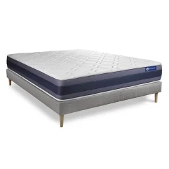 Actisom Ensemble Ressorts ensachés et mémoire de forme de confort Equilibré avec sommier kit Hot