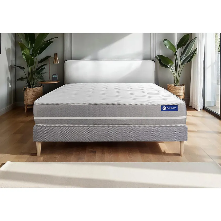 Actisom Ensemble Ressorts ensachés de confort Equilibré avec sommier kit