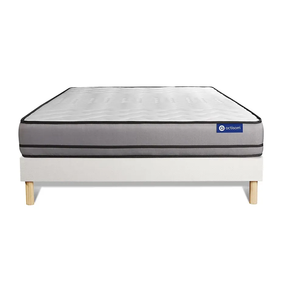 Actisom Ensemble Ressorts ensachés de confort Très ferme avec sommier kit Hot