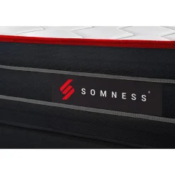 Somness Ensemble Ressorts ensachés et mémoire de forme de confort Equilibré avec sommier kit