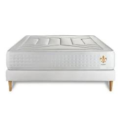 Litier Deluxe Ensemble Ressorts ensachés et mémoire de forme de confort Ferme avec sommier tapissier