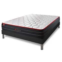 Somness Ensemble Ressorts ensachés et mémoire de forme de confort Equilibré avec sommier kit Sale