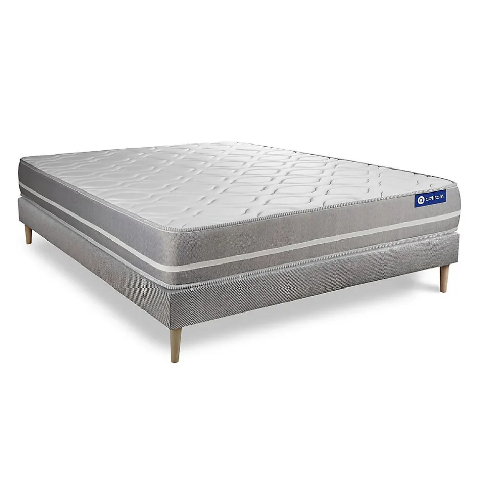Actisom Ensemble Ressorts ensachés de confort Equilibré avec sommier kit