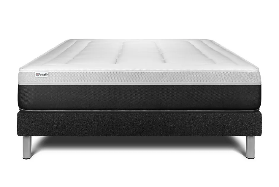 Vitalit Ensemble Ressorts ensachés et mémoire de forme de confort Ferme avec sommier kit