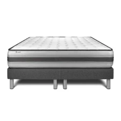 Vitalit Ensemble Ressorts ensachés et mémoire de forme de confort Equilibré avec sommier tapissier