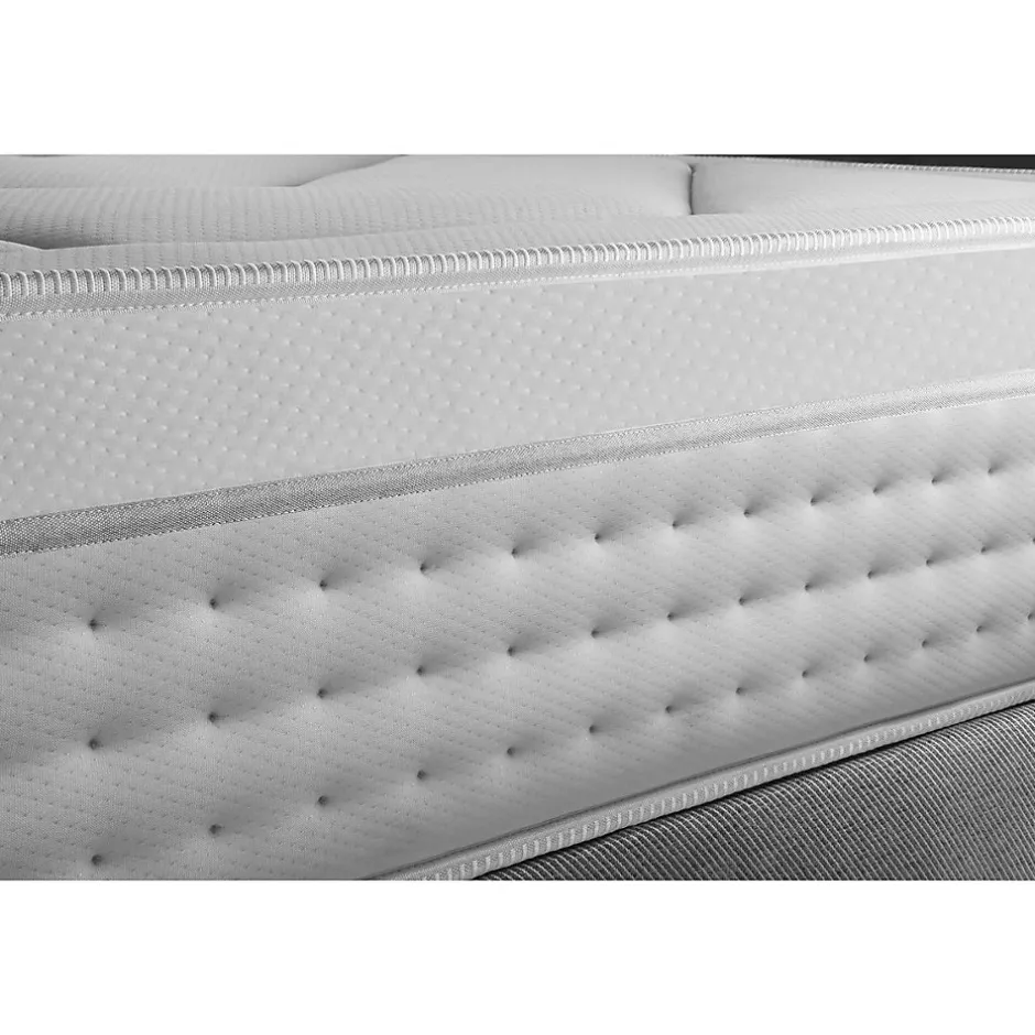 Litier Deluxe Ensemble Ressorts ensachés et mémoire de forme de confort Equilibré avec sommier tapissier