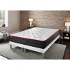 Somness Ensemble Ressorts ensachés et mémoire de forme de confort Equilibré avec sommier tapissier
