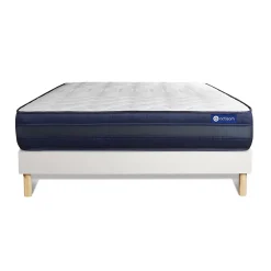 Actisom Ensemble Ressorts ensachés et mémoire de forme de confort Très ferme avec sommier kit Discount