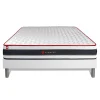 Somness Ensemble Ressorts ensachés et mémoire de forme de confort Ferme avec sommier tapissier Best
