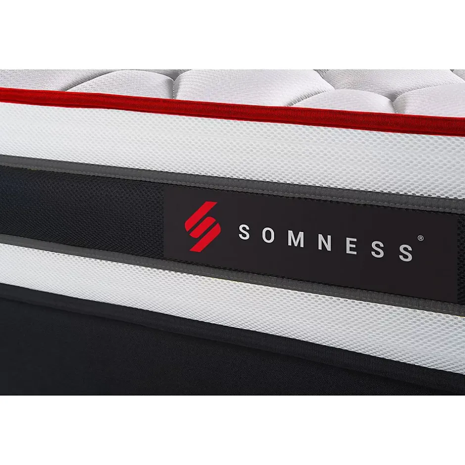 Somness Ensemble Ressorts ensachés et mémoire de forme de confort Ferme avec sommier tapissier Best