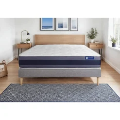 Actisom Ensemble Ressorts ensachés et mémoire de forme de confort Equilibré avec sommier kit