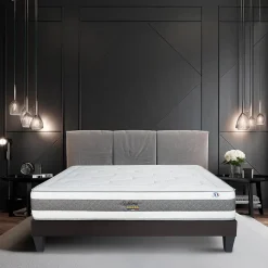 Hypsom Ensemble Sublime 160x200 cm Matelas Mousse + Sommier Bois Discount