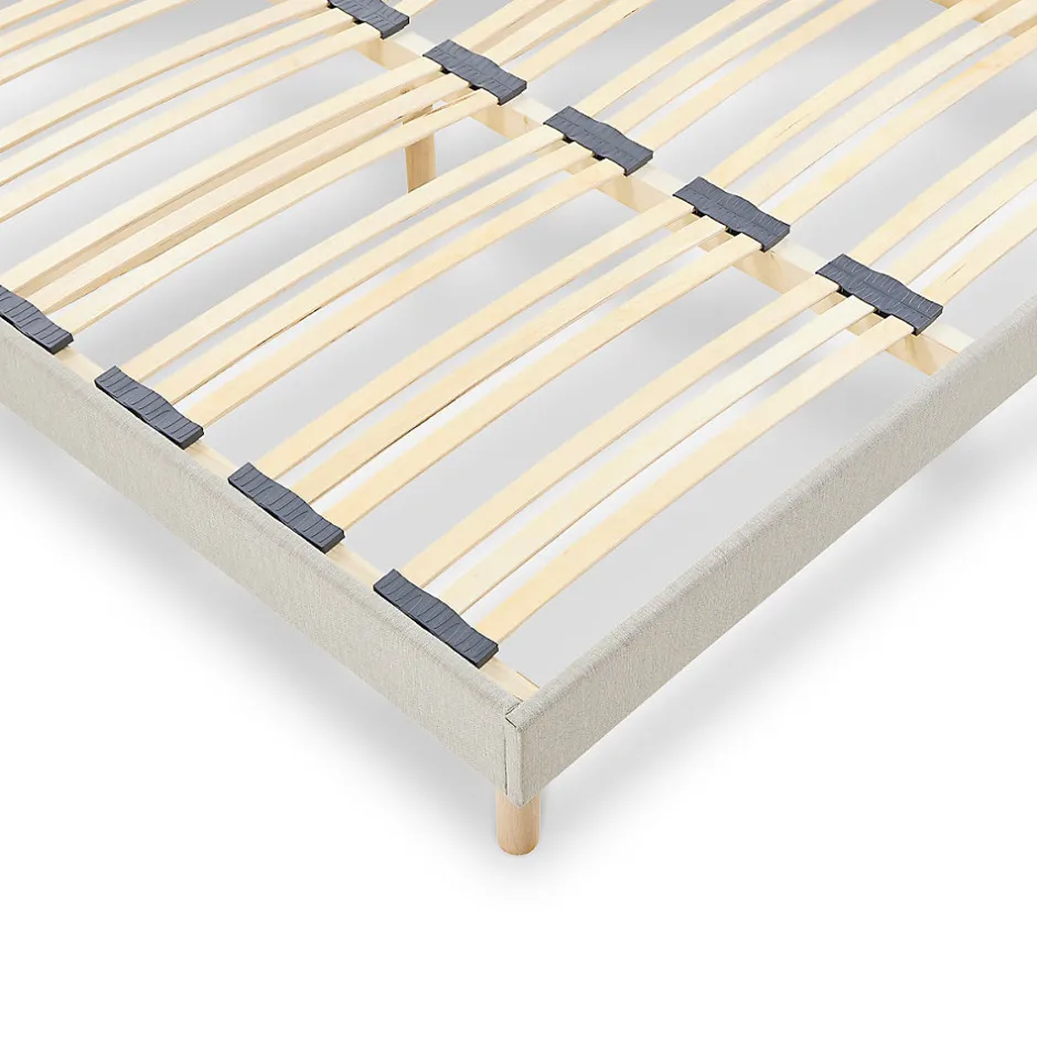 Nuit De Coton Ensemble Symphonie 2.0 140x190 cm Matelas Mousse + Sommier Bois