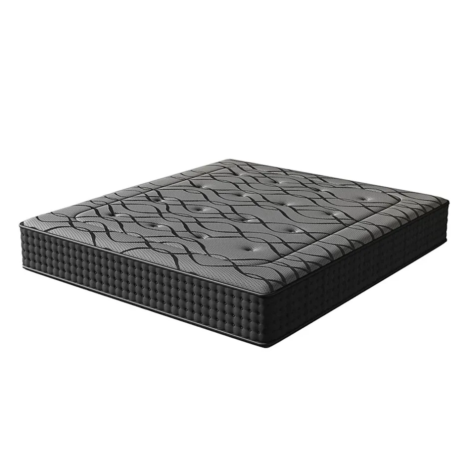 Teeno Ensemble 140x190 cm Matelas à ressorts +Sommier à Lattes sur Pieds, Epaisseur du Matelas 30cm