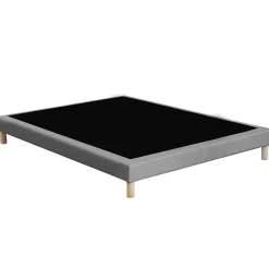 Idliterie Ensemble 1400x200 Matelas polylatex 80 kg/m3 et sommier tapissier beige Best