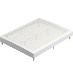 Teeno Ensemble 140x190cm Matelas à ressorts+ Lit Sommier Tapissier Déco, Epaisseur du Matelas 30cm