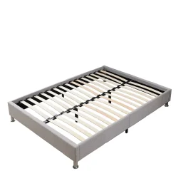 Teeno Ensemble 140x190cm Matelas à ressorts + Cadre de lit Plateforme Capitonné , Epaisseur du Matelas 30cm Clearance