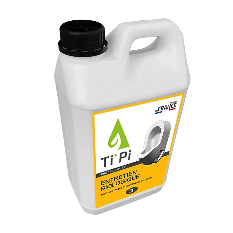 Ti'Pi Entretien biologique pour urinoir sans eau 3L (recharge) - Produit 2 en 1 - Nettoyant et détartrant Online