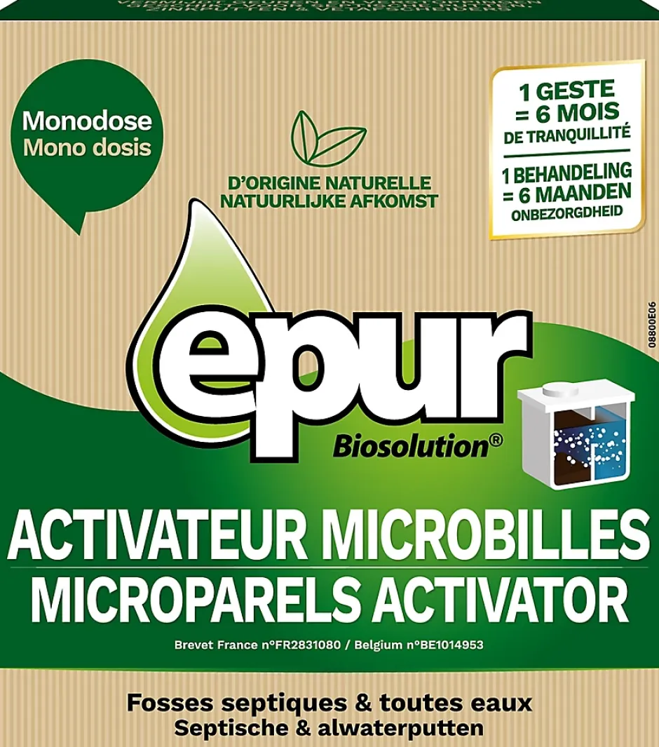 Epur Entretien fosses septiques 6 mois activateur microbilles Sale