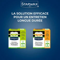 Starwax Entretien longue durée 6 mois fosses septiques 500g