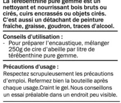 Diall Essence de térébenthine pure gemme 5L Outlet