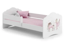 Enfant Kobi FALA lit d'enfant avec balustrade 140x70 Fille avec licorne