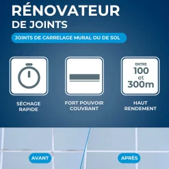 Starwax Feutre blanchisseur joints + 3 pointes de rechange