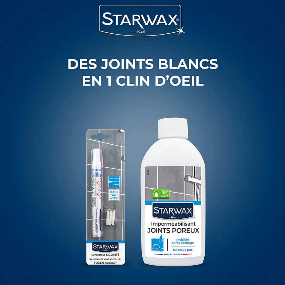 Starwax Feutre blanchisseur joints + 3 pointes de rechange