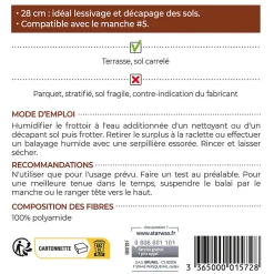 Starwax Frottoir pour terrasses et sols carrelés L.7,5 x H. 8 x P.27.5 cm