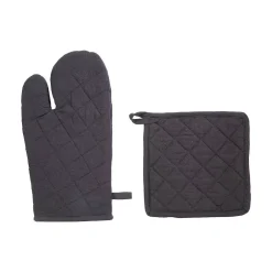 Atmosphera Créateur D'Intérieur Gant et manique - coton - gris foncé - Atmosphera Clearance