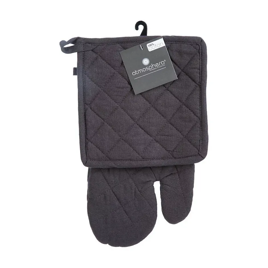 Atmosphera Créateur D'Intérieur Gant et manique - coton - gris foncé - Atmosphera Clearance