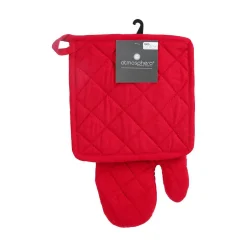 Atmosphera Créateur D'Intérieur Gant et manique - coton - rouge - Atmosphera