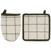 Atmosphera Créateur D'Intérieur Gant manique Helu noir beige H20cm - Atmosphera