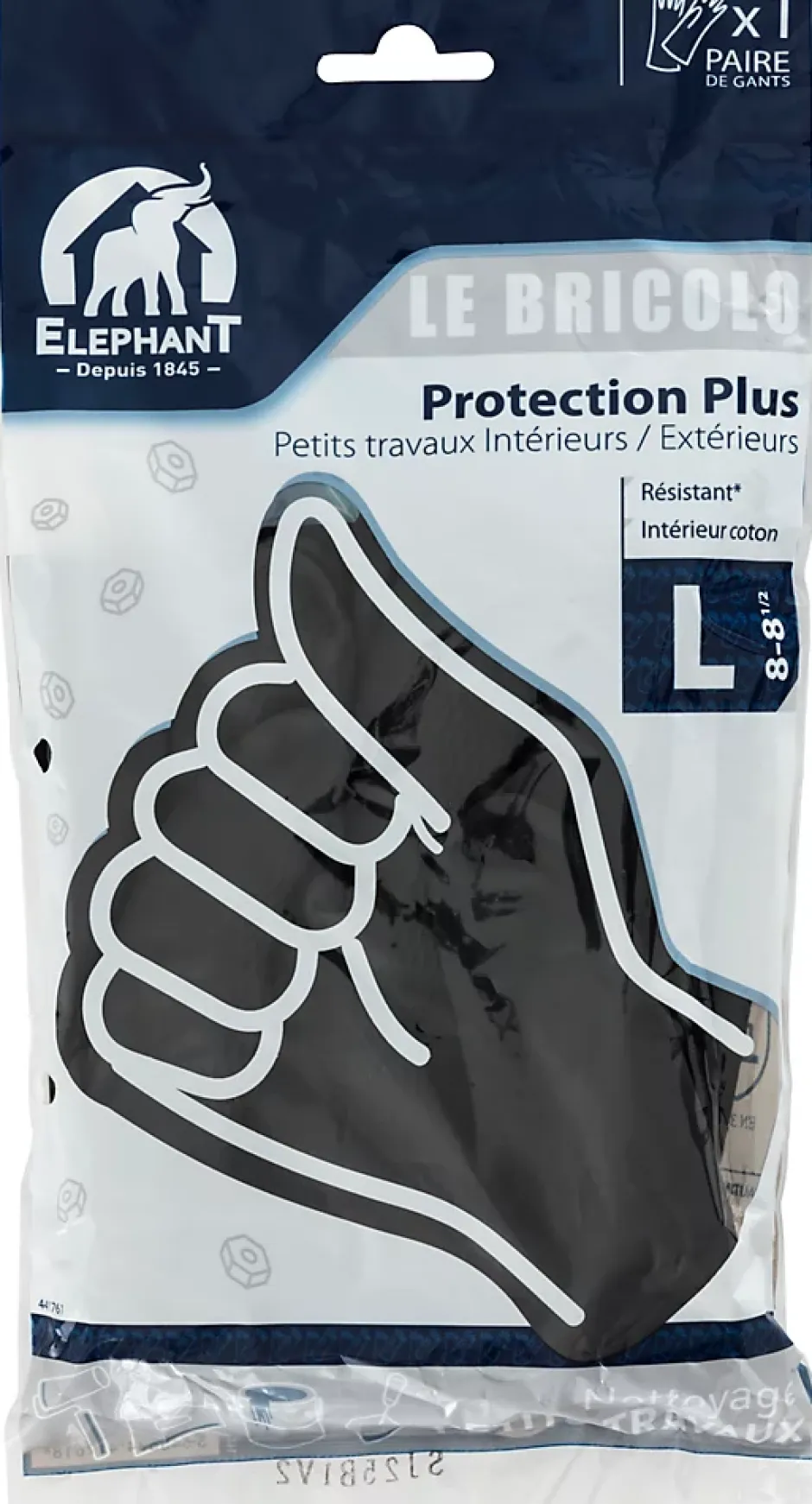 Elephant Gants de ménage Le Bricolo Taille 9 Sale