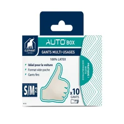 Elephant Gants multi-usage Auto Box latex taille 8 - 10 pièces