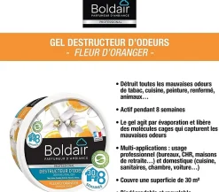 Boldair Gel destructeur d'odeurs fleur d'oranger 300g lot de 3 Hot