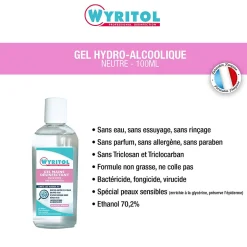 Wyritol Gel hydro-alcoolique désinfectant pour les mains 100ml
