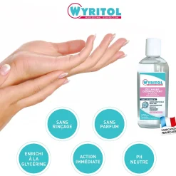 Wyritol Gel hydro-alcoolique désinfectant pour les mains 100ml
