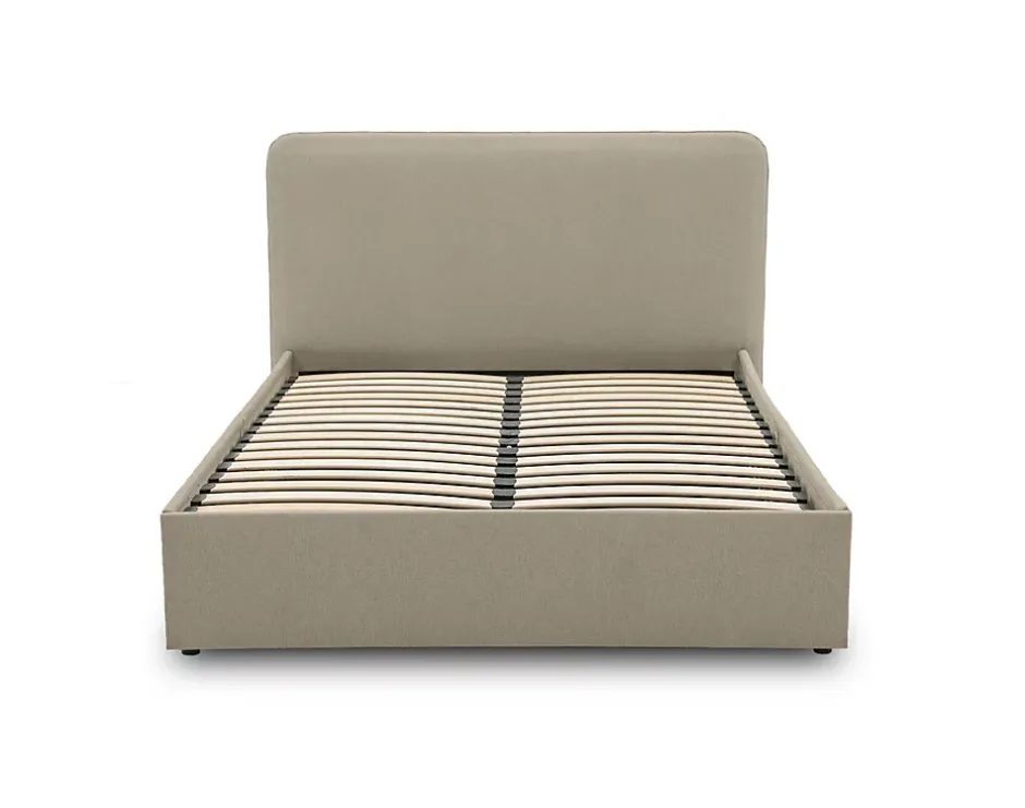 Best Mobilier Goyave - lit coffre - 140x190 - en tissu - sommier inclus - Hot