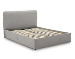 Best Mobilier Goyave - lit coffre - 140x190 - en tissu - sommier inclus - Sale