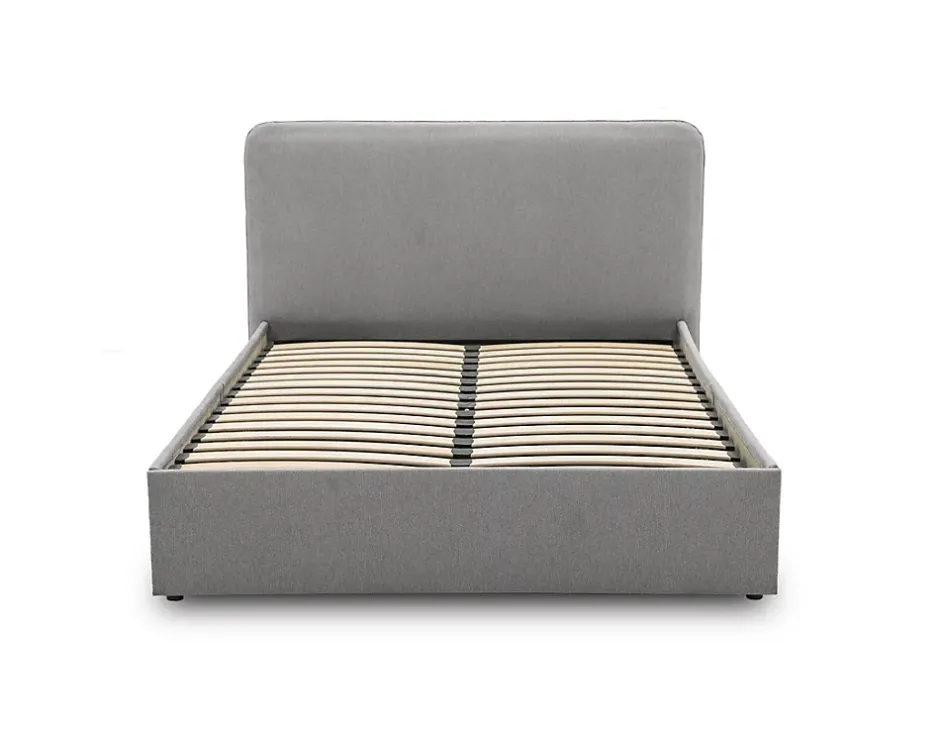 Best Mobilier Goyave - lit coffre - 140x190 - en tissu - sommier inclus - Sale