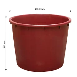 Gilac Grande bassine alimentaire ronde renforcée 350 litres New