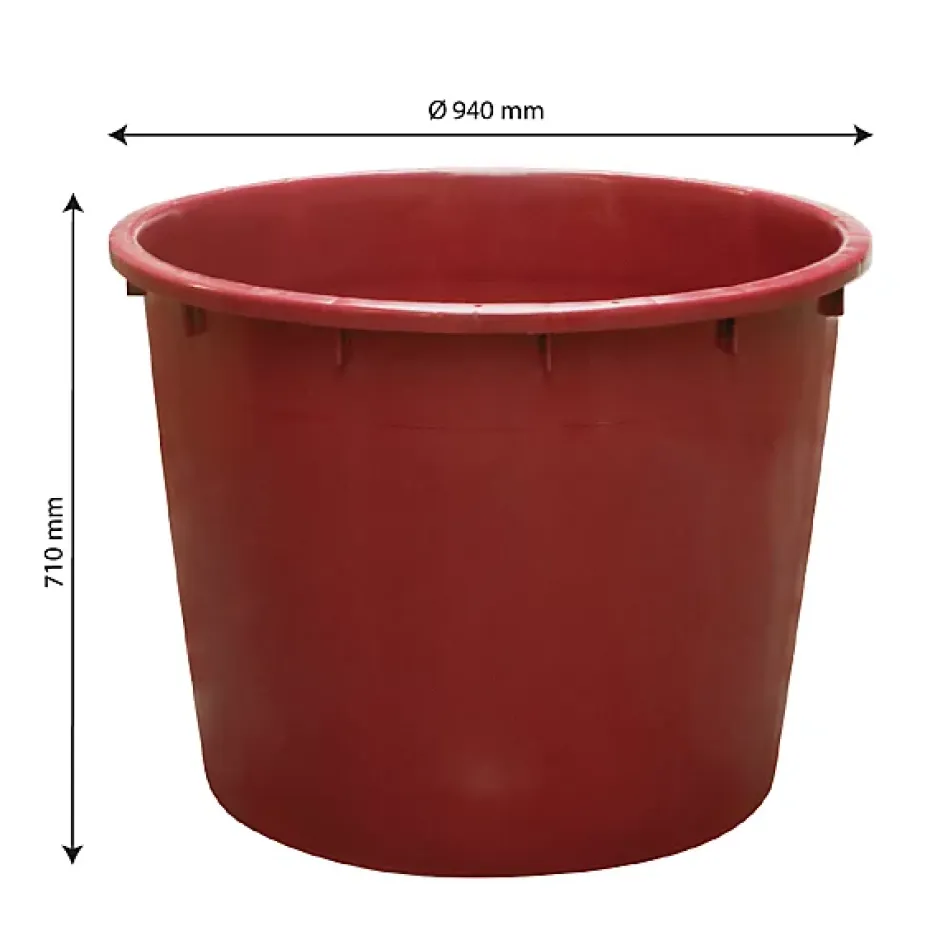 Gilac Grande bassine alimentaire ronde renforcée 350 litres New