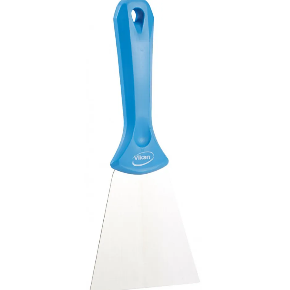 Vikan Grattoir à main lame inox 100 mm Bleu