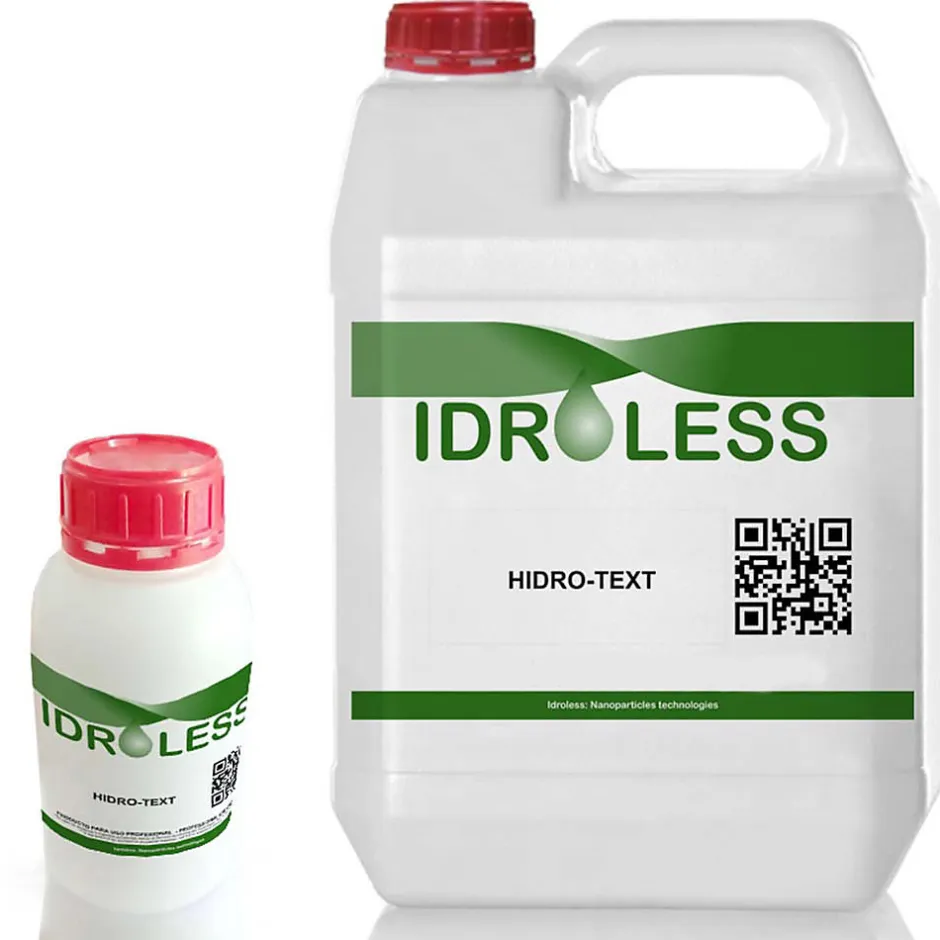 Idroless HidroText (1L). Hydrofuge et antitache et antigraisse pour matières textiles. Il ne change pas la couleur ni ne modifie texture Hot