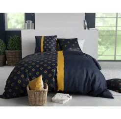 Eden Housse couette + taie en coton Nills Discount